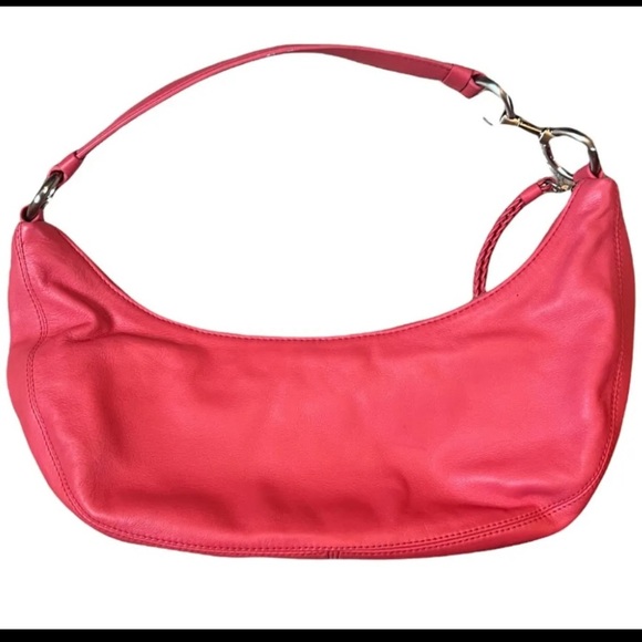 NWT Vintage Y2K Baby Purse Pink Leather Ann Taylor - Picture 3 of 7